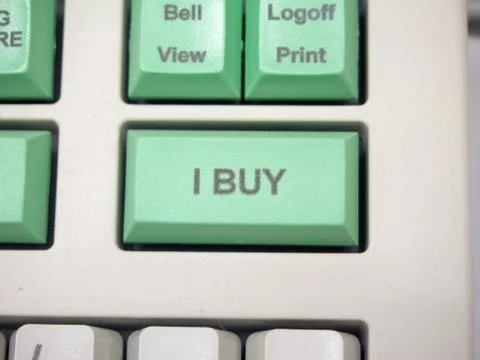 Buy button Stockfoto's