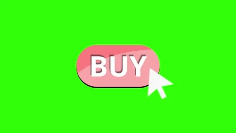 Buy button pressed with the cursor Stock Footage 307332881