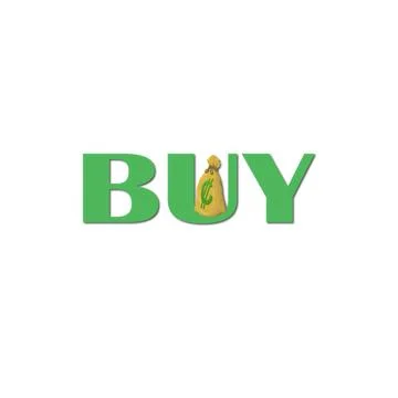 BUY design logo Illustrazione stock