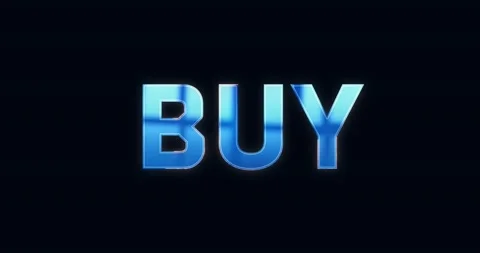 Buy. Electric lightning text. Logotype Stock Footage 135721871