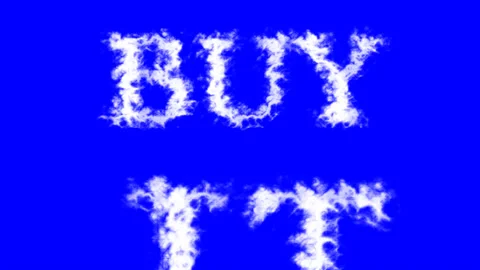Buy It cloud text effect blue isolated background 스톡 동영상 139637341