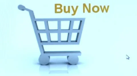 "Buy it Now" button. Internet Shopping. Video stock 10759936