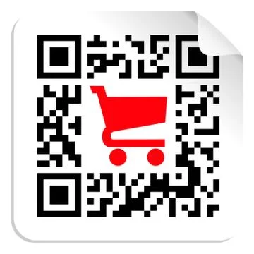 Buy label sign qr code Illustrazione stock