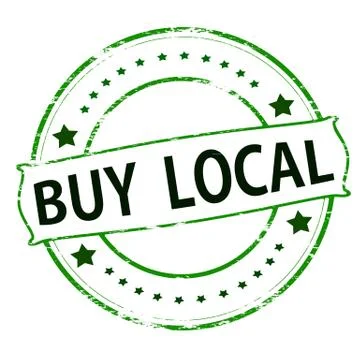 Buy local Stock Illustration
