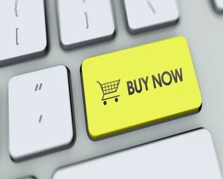 Buy Now button on computer keyboard. Key is pressed, click for HD Stock Footage 35649344