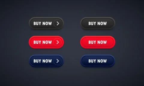 Buy Now button. Design elements for web and mobile applications. Buy now butt Stock Illustration