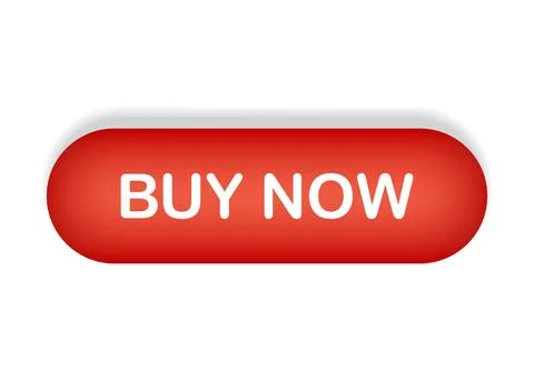 Buy now button icon in flat style. Shopping banner vector illustration on i.. Stock Illustration