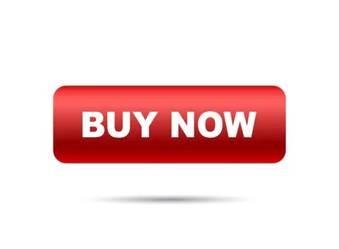 Buy now button icon in flat style. Shopping banner vector illustration on i.. Stock Illustration