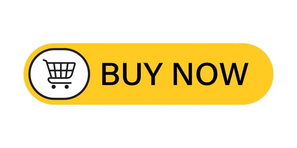 Buy now button icon in flat style. Shopping banner vector illustration on i.. Stock Illustration