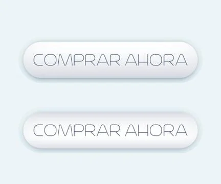 Buy now button for web, text in spanish, vector illustration Stock Illustration