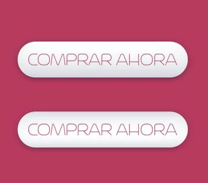 Buy now button for websites, text in spanish Stock Illustration