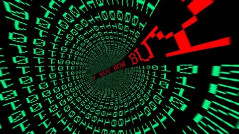 Buy now data tunnel Stock Illustration