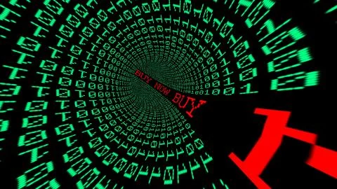 Buy now data tunnel Stock Illustration