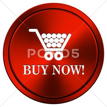Buy now shopping cart icon Stock Illustration