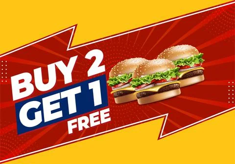 Buy one get two Stock Illustration