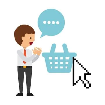 Buy online design Stock Illustration