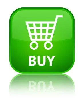 Buy special green square button Stock Illustration