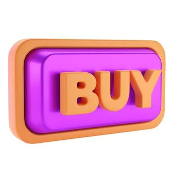 Buy violet rectangular button 3d rendered icon Stock Illustration