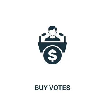 Buy Votes icon. Premium style design from corruption icon collection. Pixel Stock Illustration