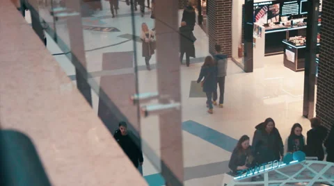 Buyers go to the Mall Stock Footage 61069554