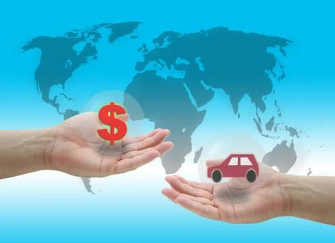 Buying car Stock Illustration