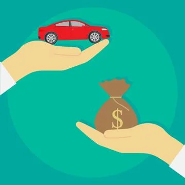 Buying car Stock Illustration