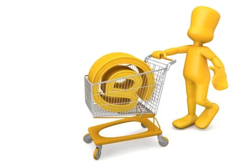 Buying a domain Stock Illustration