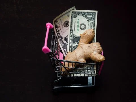 Buying Ginger Root Stock Photos