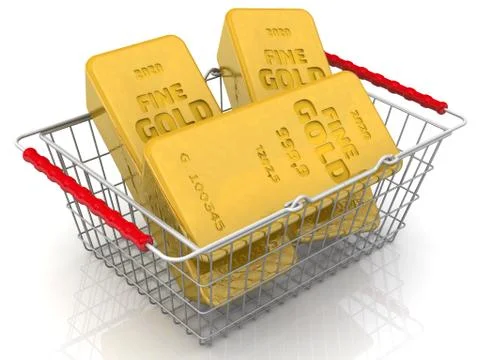 Buying gold Illustration