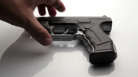 Buying a gun Video stock 26685430