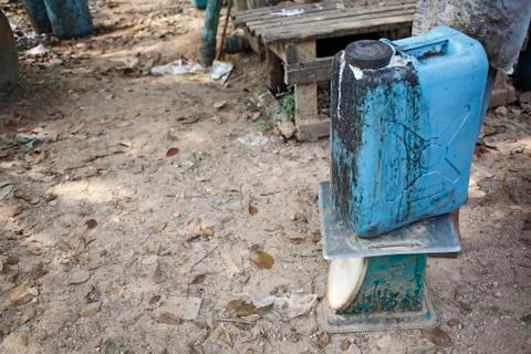 Buying rubber solution Stock Photos