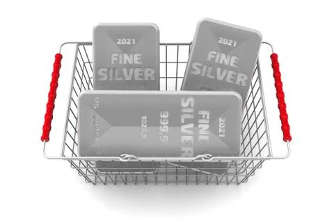 Buying silver ingots Ilustração Stock