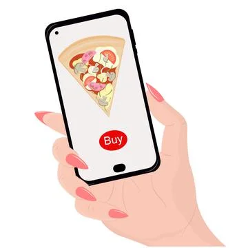 Buypizza Stock Illustration