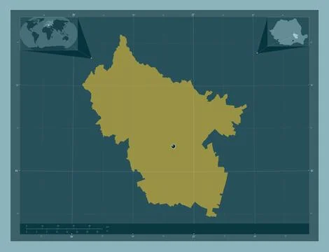 Buzau, Romania. Solid color shape Stock Illustration