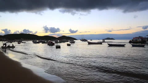 Buzios Sunset Timelapse (1920x1080).mp4 Video stock 23180262