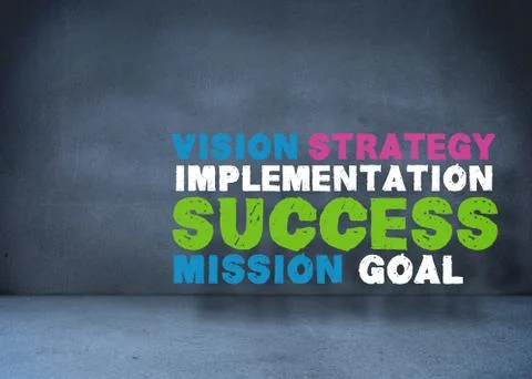 Buzz words in room イラスト素材