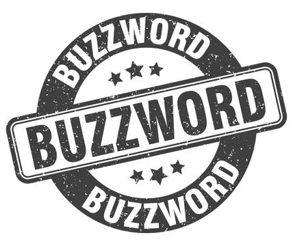 Buzzword stamp. buzzword label. round grunge sign Stock Illustration