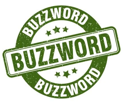 Buzzword stamp. buzzword label. round grunge sign Stock Illustration