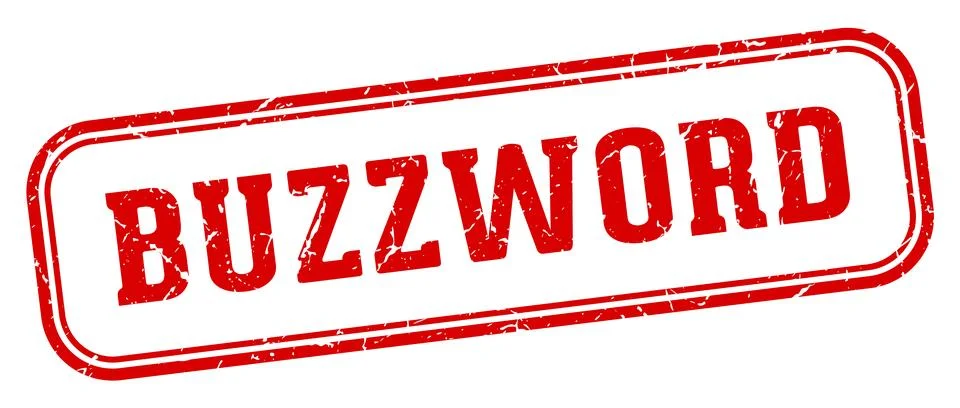Buzzword stamp. buzzword rectangular stamp on white background Stock Illustration