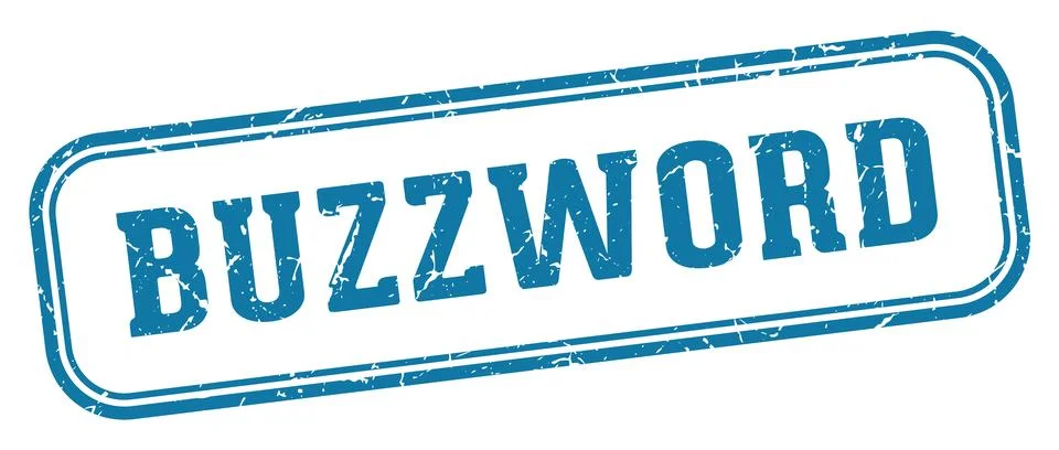 Buzzword stamp. buzzword rectangular stamp on white background Stock Illustration