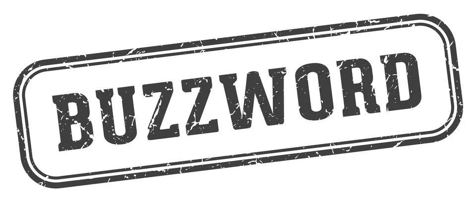 Buzzword stamp. buzzword rectangular stamp on white background Stock Illustration
