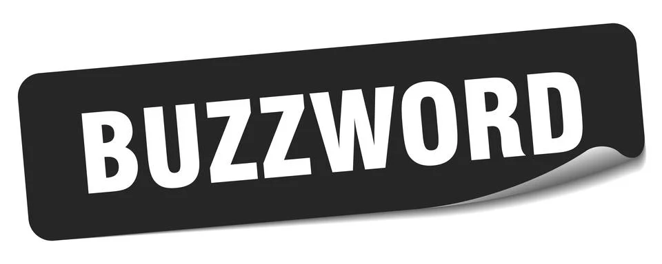 Buzzword sticker. buzzword label Stock Illustration