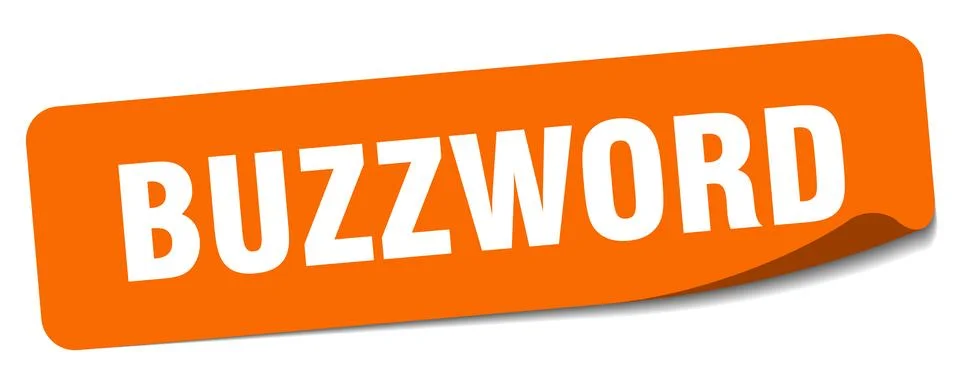 Buzzword sticker. buzzword label Stock Illustration