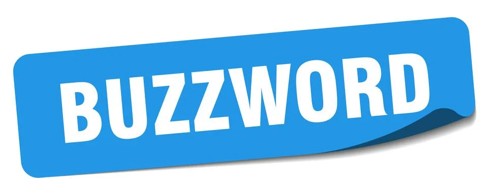 Buzzword sticker. buzzword label Stock Illustration