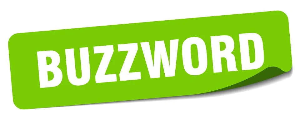 Buzzword sticker. buzzword label Stock Illustration