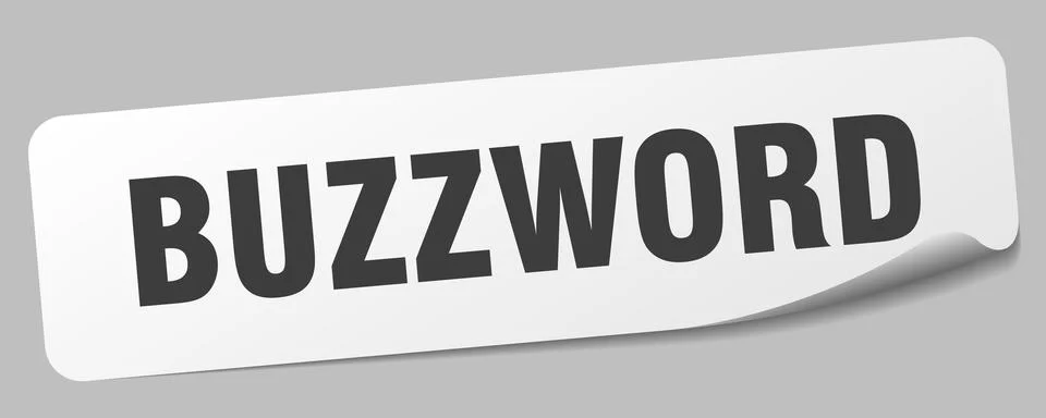 Buzzword sticker. buzzword label Stock Illustration