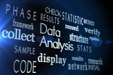 Buzzwords on black background イラスト素材