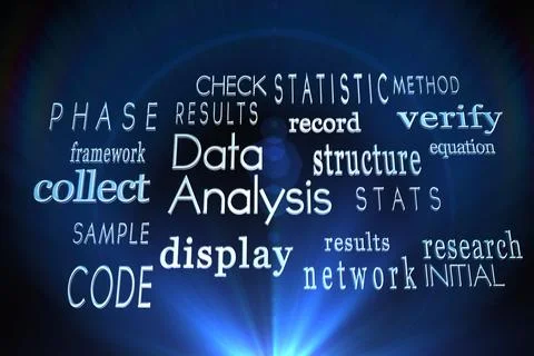 Buzzwords on black background Stock Illustration
