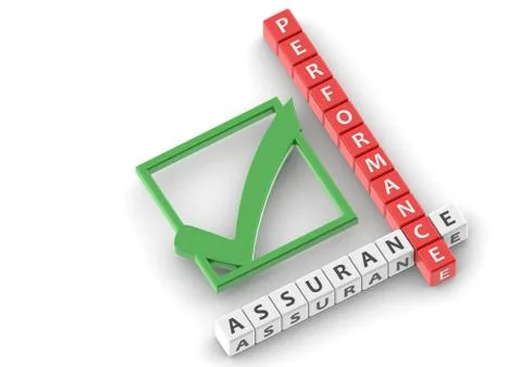 Buzzwords performance assurance Stock Illustration