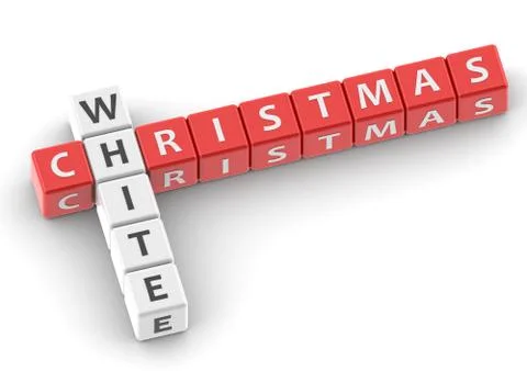 Buzzwords white christmas Stock Illustration